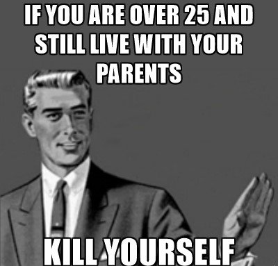 A 30 year old woman living with parents: love or run?